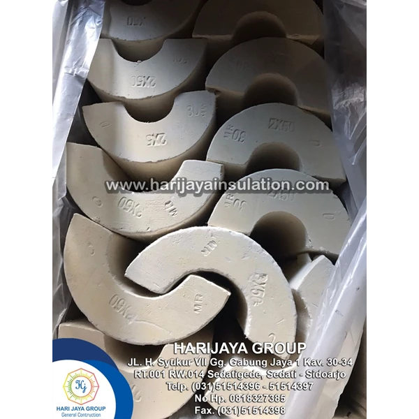 Calcium Silicate Pipe 8 Inch Thickness 75mm x 610mm