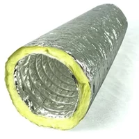 Flexible Duct + Insulation Glasswool D.24kg/m3 12 Inch x 10m