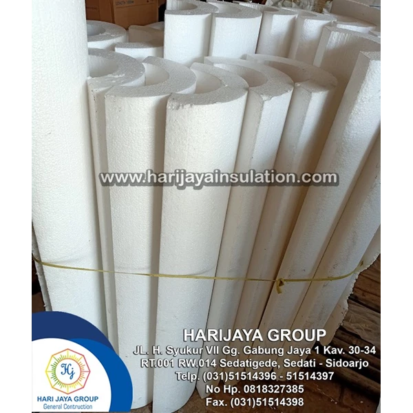 Cold Pipe Styrophore D.24kg/m3 Thickness 4 Inch Thickness 50mm x 1m 