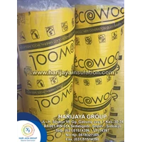 Glasswool Ecowool Kuning D.24kg/m3 Tebal 50mm x 1.2m x 15m