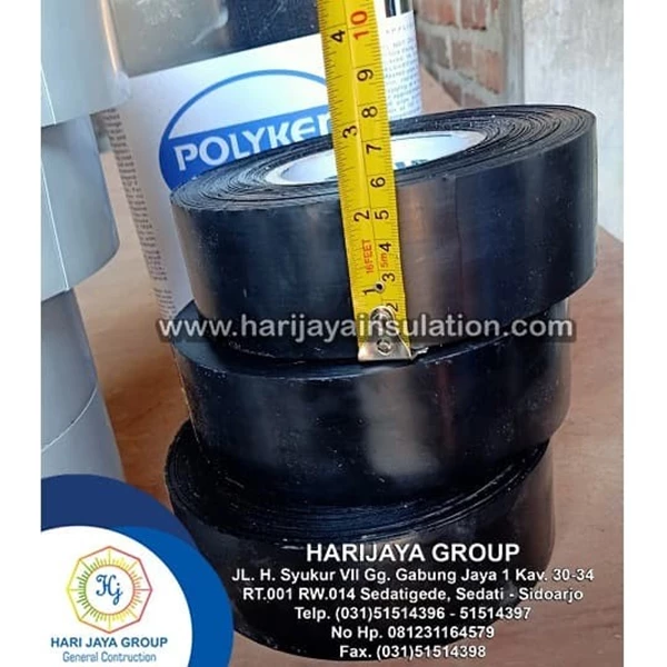  Wrapping Tape Polyken Hitam 2 Inch x 30m 