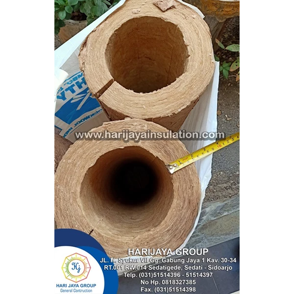 Rockwool Pipe Tombo D.90kg/m3 6 Inch Thickness 5cm x 1m