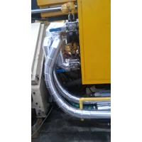 Jasa isolasi materil pipa steam  dengan Rw pipa Tebal 25mm Alsheet 0.5mm pipa lurus 20m Elbow 1 Inch