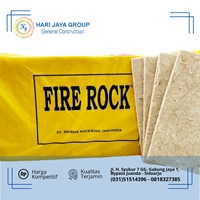 Rockwool Lembaran Firerock Kepadatan 60kg/m3 Tebal 50mm x 0.6m x 1.2m