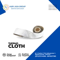 Thermo Cloth Thickness 3mm x 10cm x 30m Temperature 400°C Aluminum Coated