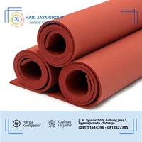 Spon Silikon Merah Tebal 10mm x 1m x 1m