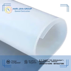 Rubber Silicon sheet putih tebal 5mm x 1 mtr x 5mtr