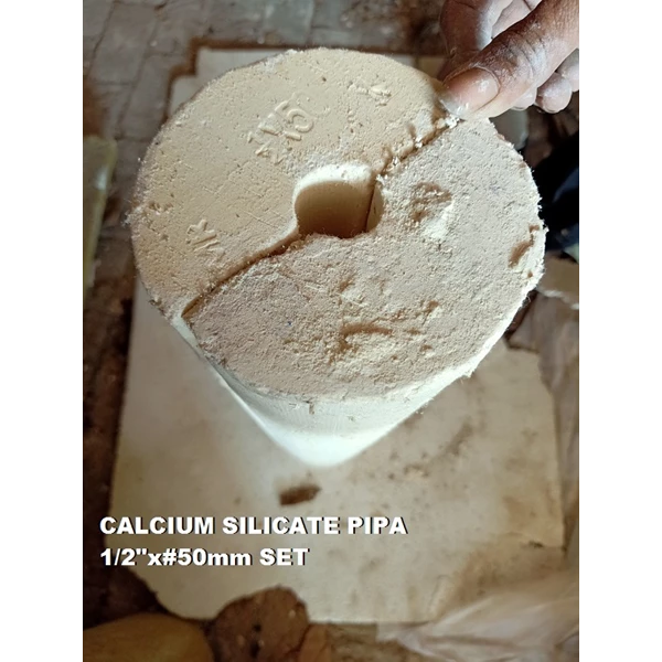Kalsium Silikat (Calcium Silicate) Pipa 0.5" 50mm