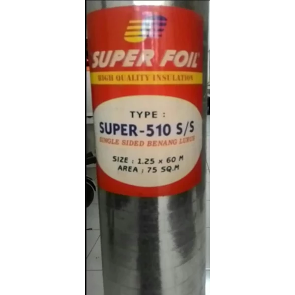 Aluminium Foil Superfoil 510 Single Side 1.2m x 60m