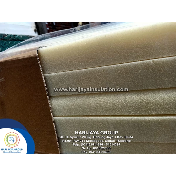 Polyurethane Board D.40kg/m3 Thick  2cm x 1m x 2m