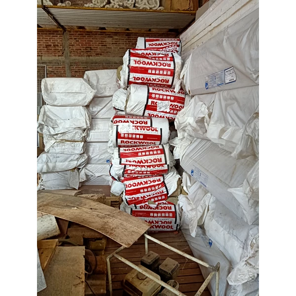 Red Rockwool D.60kg / m3 Thickness 50mm x 5m