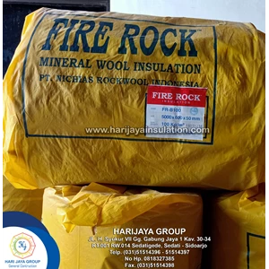 Rockwool Blanked Firerock D.100kg/m3 Tebal 5cm x 0.6m x 5m