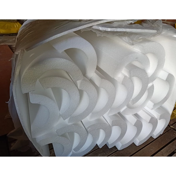 Styrofoam Pipa D.20kg/m3 Thick 50mm x 2.5 Inch x 1m 