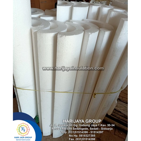 Styrophore Pipe 4 Inch D.24kg / m3 Thickness 50mm x 1m