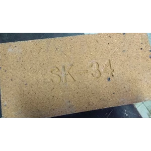 Batu Bata Tahan Api Fire Brick SK 34 Tebal 6.5cm x 11.4 x 23cm