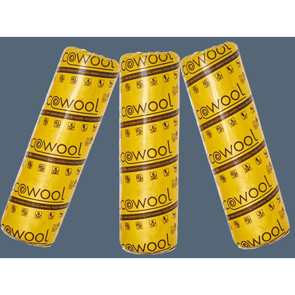 Glasswool Ecowool Polyglass D.16kg / m3 Thickness 25mm x 1m