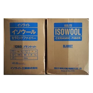 Isowool Ceramic Fiber Blanket 50mm Thickness D.90kg / m3