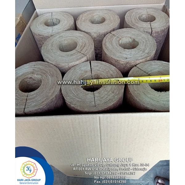 Rockwool Tombo Pipe D.90kg / m3 Thickness 50mm Diameter 2 Inch x 1m