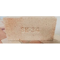 Batu Bata Tahan Api Fire Brick SK34 Ukuran 23cm x 11.4cm x 6.5cm