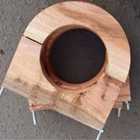 Wooden Block ( Mahogany + Ublot ) Diameter 2 Inch Thick 50mm 1