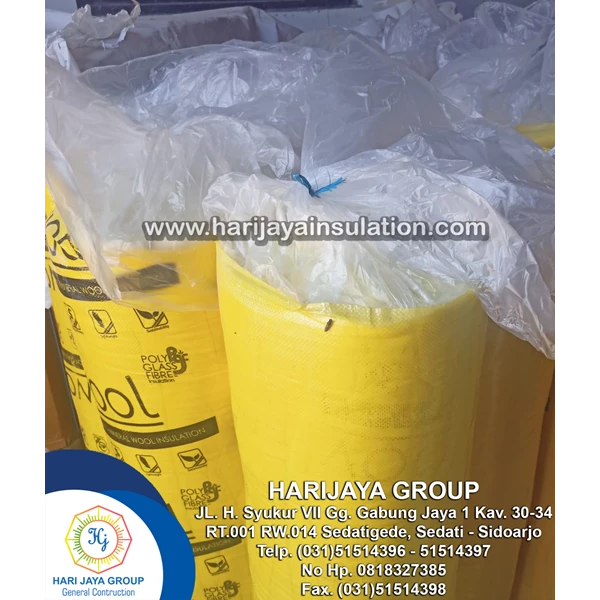 Glasswool Ecowool D.16kg/m3 Thickness 25mm x 1.2m x 30m