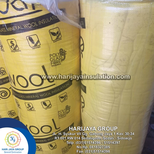 Glasswool Ecowool D.16kg/m3 Thick 50mm x 1.2m x 15m