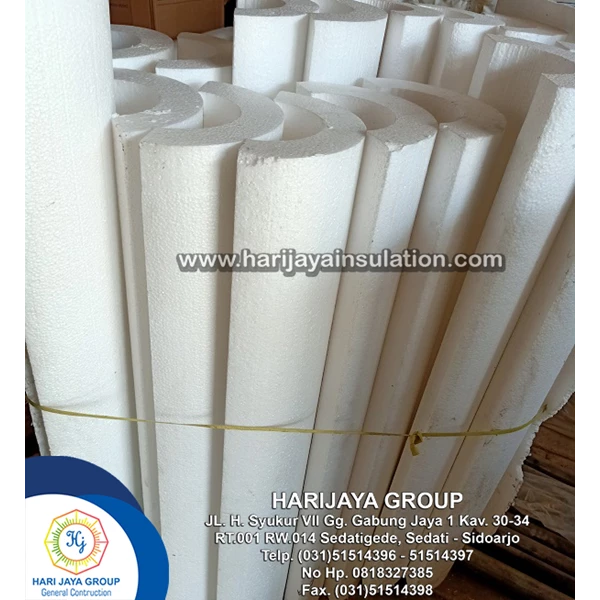 Styrophore Pipe D17kg/m3 2 Inch Thick 50mm x 1m 