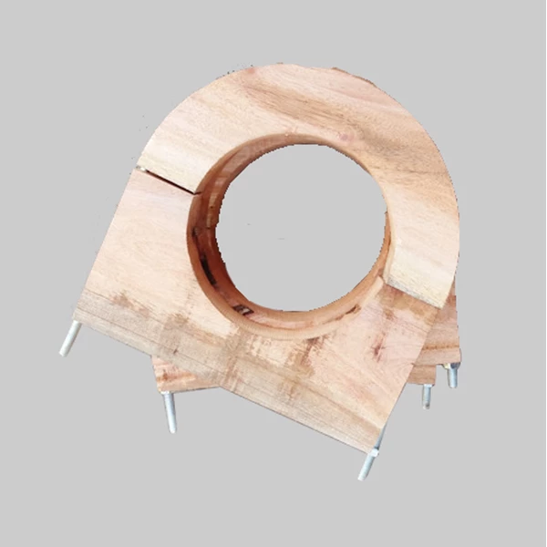 Wooden Block (Wood Material) + Locking Plate 2mm M12 M12 1 Inch Thick 50mm