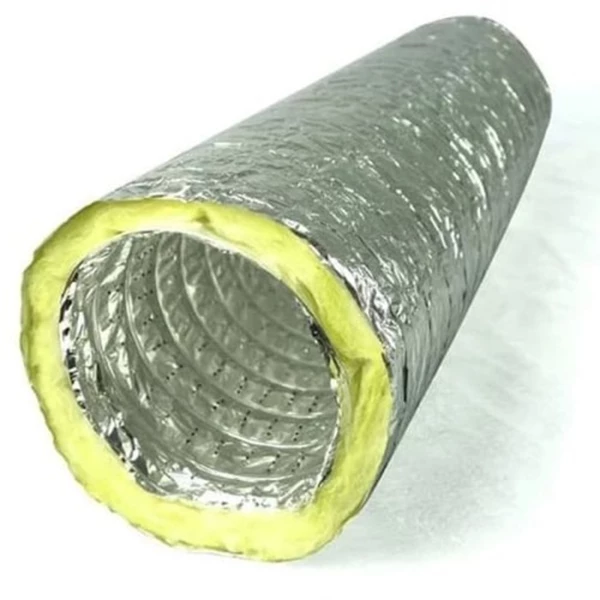 Flexible Duct + 10 Inch + Glasswool D.16kg/m3 + Isolation