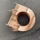 Wooden Block ( Bahan Kayu ) + Plat Pengunci 2mm Murbaut M12 2 Inch Thick 50mm 1