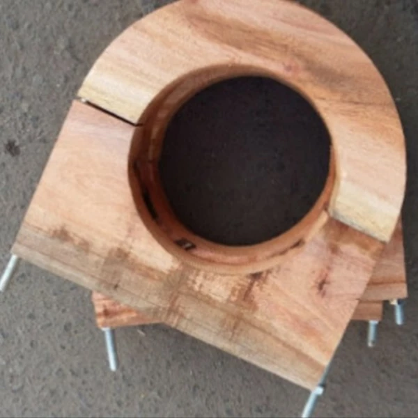 Wooden Block + 2mm murbaut m12 2.5 Inch Locking Plate