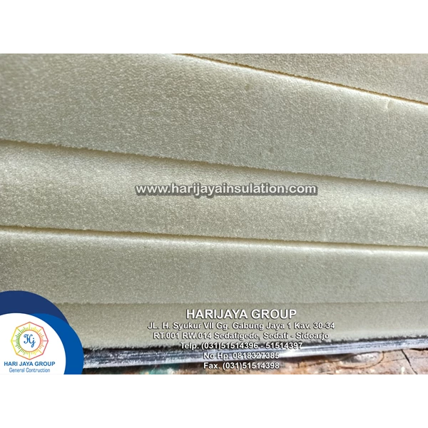 Polyurethane Board Wall Damper D.40kg/m3 Thick 50mm x 1m x 2m