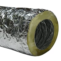 Flexible Duct 4 Inch + Glasswool D.16kg/m3 + Isolasi