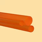 Round Bar PU / PU Rod Warna Teh Orange Diameter 25mm x 1m 1
