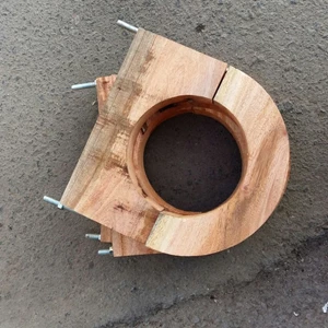 Wooden Block Thickness 50mm bolt 3/4 Inch