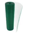 Green PVC Coated Ram Wire 1/2 Inch x 1/2 Inch x 0.6mm x 90cm x 10m 1