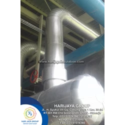 Jacketing Insulation Straight Pipe Steam Pipe + 16inc Valve with 15 meters polyurethane
